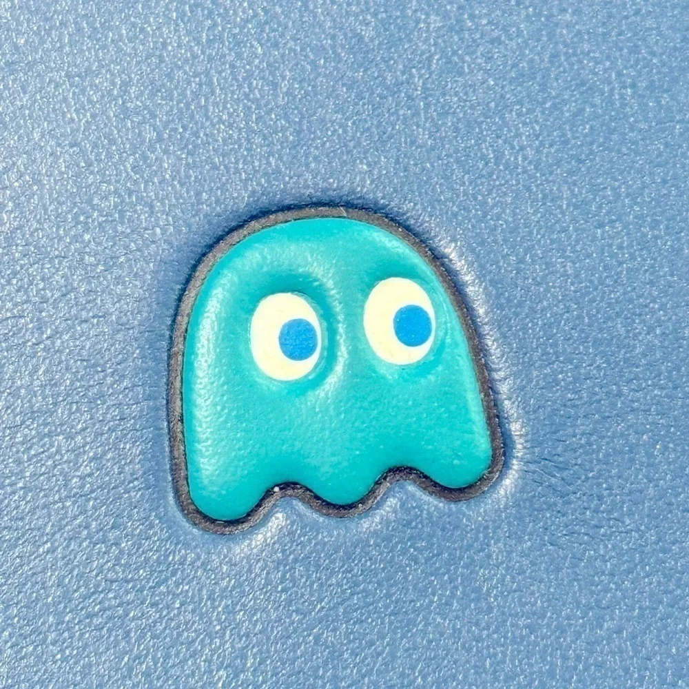 🎮 COACH x PAC-MAN Ghost Limited Edition Accordion Zip Wallet – Inky Blue